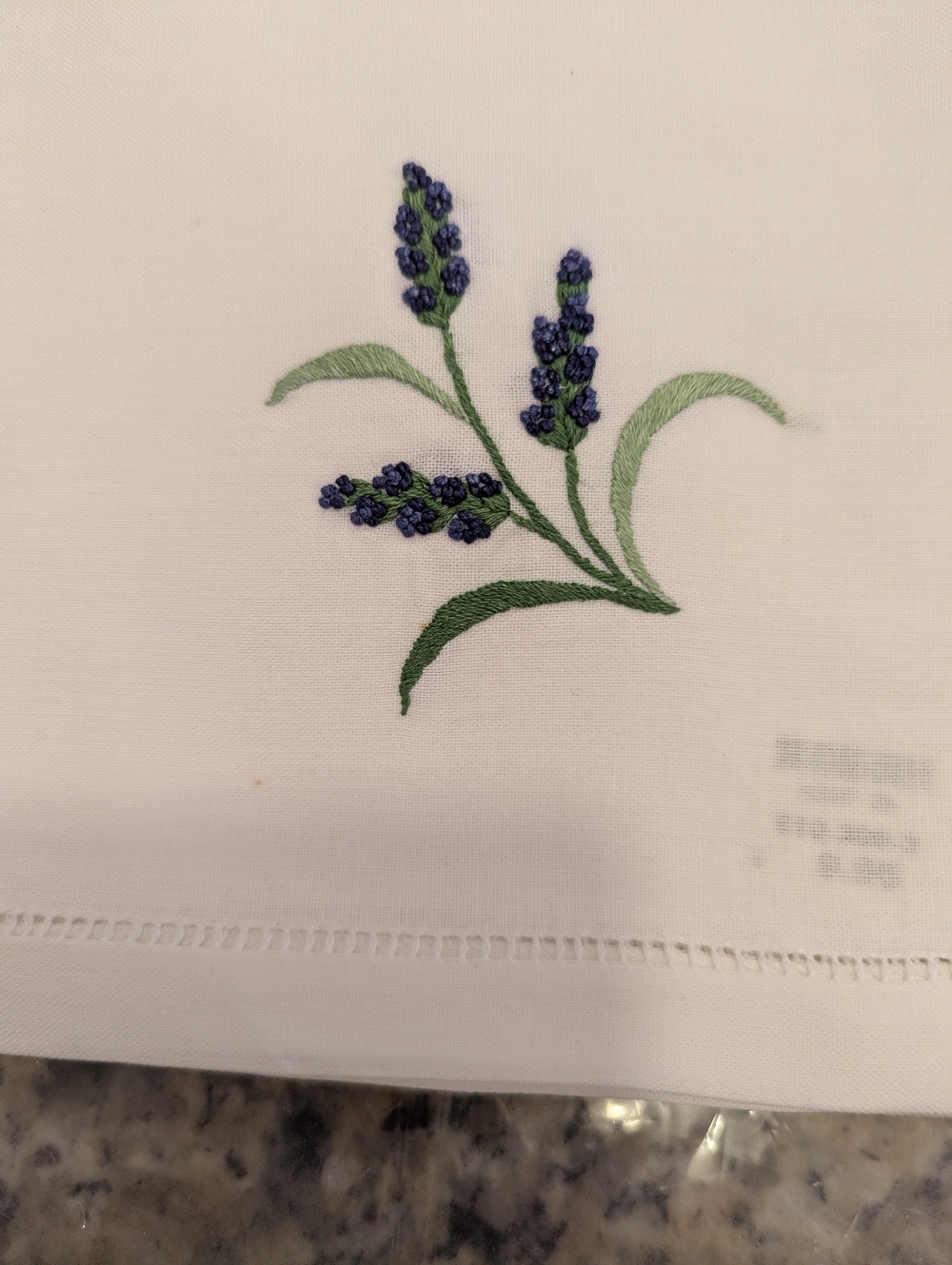 Linen Napkins, Embroidered, Set Of 4